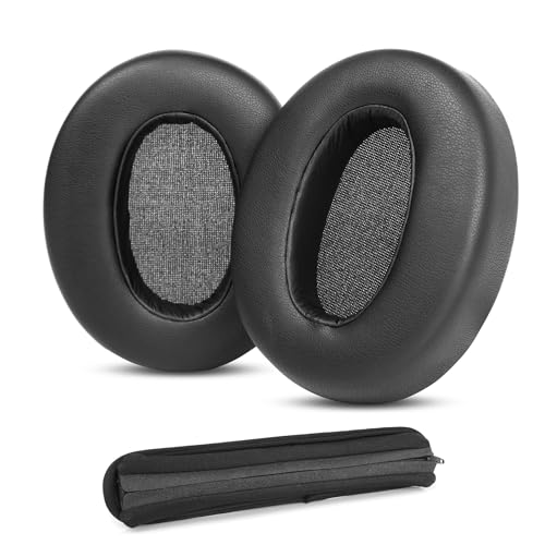 WH-XB910N Ohrpolster und Kopfbügel Abdeckung Ersatz Kompatibel mit Sony WH-XB910N XB910N Kopfhörer Ohrpolster Kissen (Protein-Leder/Memory-Schaum) Kopfbügel Kissen mit Atmungsaktivem Gewebe von HAIZEEN
