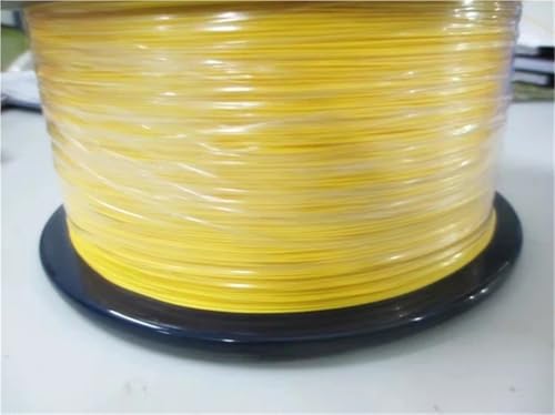 HAIZHI 1000 m 0,9 mm straffes Glasfaserkabel G652D G657A 9/125 um SM gelb 900 um Glasfaser-Pigtail ftth Singlemode-Kabel 1 km/Rolle(G657A2 Yellow) von HAIZHI