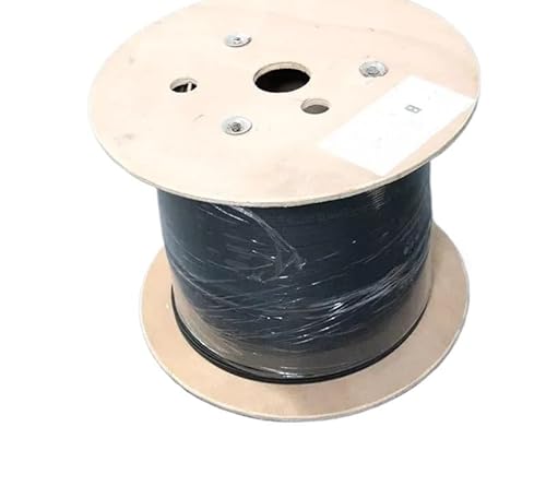 HAIZHI FTTH-Drop-Kabel 3 Stahldrähte 2 Kerne G652D Glasfaser 1000 Meter(Black) von HAIZHI