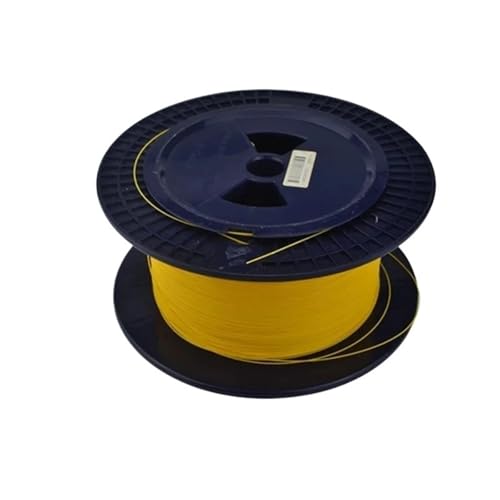 HAIZHI Fiber Optic Cable 1000mtr 0.9mm tighted G652D Singlemode Colored Cable red Black Yellow Voilet Pink Wire 1km/roll(Yellow) von HAIZHI
