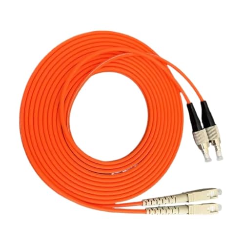 HAIZHI Glasfaser-Patchkabel SC-FC OM1 OM2 Duplex 20 m 30 m 100 m FC-SC DX Multimode-Kabel 1 m 2 m 3 m 5 m 7 m 10 m Glasfaser-Jumper(100m 1pc OM2) von HAIZHI