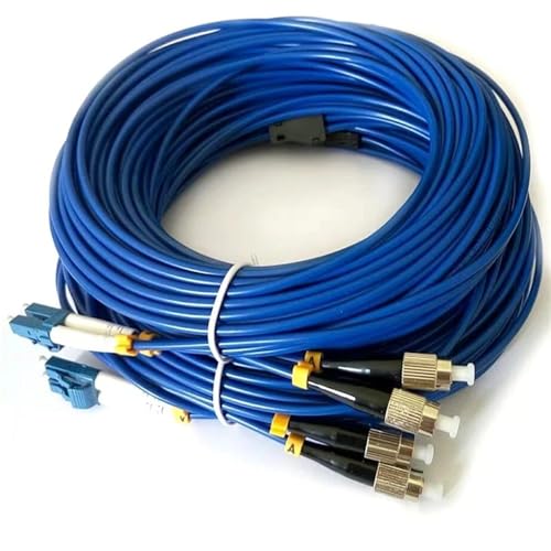 HAIZHI Glasfaserkabel, gepanzert, 1 Kern, for den Innenbereich, SM OM1 OM2 OM3, Einzelfaser, blaugrau, FTTH, gepanzertes Kabel for den Innenbereich, E, 500 m(SM) von HAIZHI