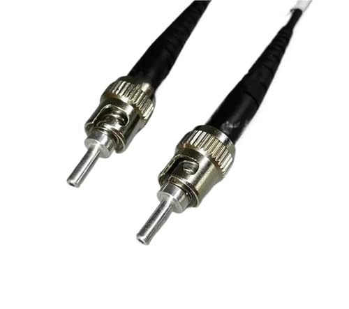 HAIZHI POF-Patchkabel 1,0 mm Kern ST-ST ST FC 2 Stück 1 M 2 M 3-M 4 M 5 M Simplex-Duplex-Metallzwinge Industriesteuerung Servo medizinischer Jumper f(ST-FC 2mtr) von HAIZHI