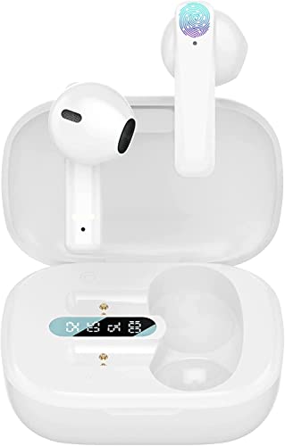Bluetooth Kopfhörer,Kopfhörer Kabellos Noise Cancelling,In Ear Kopfhörer Bluetooth mit HiFi Stereo Sound,IPX7 Wasserdicht,Touch Control,30H Spielzeit,für iPhone Samsung Huawei Xiaomi von HAJIMA
