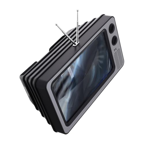 HAKIDZEL Bildschirmlupe des Telefons retro vergrößern Handy, Mobiltelefon Film vergrößen praktisch Niedlicher Handyhalter für den Schreibtisch Bildschirmverstärker Handyständer Plastik Grau HAKIDZEL Bildschirmlupe des Telefons retro vergrößern Handy, Mobiltelefon Film vergrößen praktisch Niedlicher Handyhalter für den Schreibtisch Bildschirmverstärker Handyständer Plastik Grau von HAKIDZEL