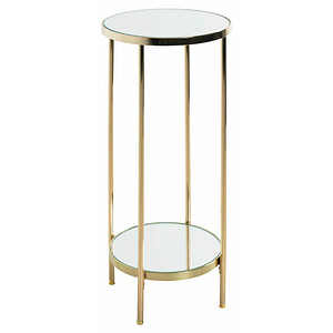 HAKU Möbel Beistelltisch Glas gold 28,0 x 28,0 x 66,0 cm von HAKU Möbel