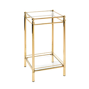 HAKU Möbel Beistelltisch Glas gold 40,0 x 40,0 x 73,0 cm von HAKU Möbel