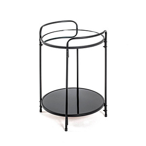 HAKU Möbel Beistelltisch Glas schwarz 37,0 x 37,0 x 50,0 cm von HAKU Möbel