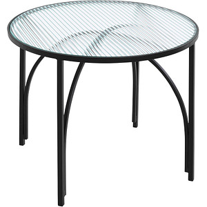 HAKU Möbel Beistelltisch Glas schwarz 50,0 x 50,0 x 40,0 cm von HAKU Möbel