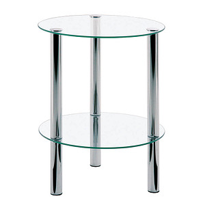 HAKU Möbel Beistelltisch Glas transparent 35,0 x 35,0 x 47,0 cm von HAKU Möbel