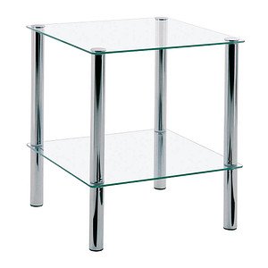 HAKU Möbel Beistelltisch Glas transparent 39,0 x 39,0 x 47,0 cm von HAKU Möbel