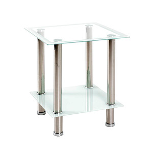 HAKU Möbel Beistelltisch Glas transparent 40,0 x 40,0 x 46,0 cm von HAKU Möbel