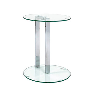 HAKU Möbel Beistelltisch Glas transparent 40,0 x 40,0 x 50,0 cm von HAKU Möbel