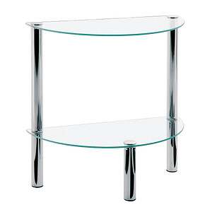 HAKU Möbel Beistelltisch Glas transparent 45,0 x 22,0 x 47,0 cm von HAKU Möbel