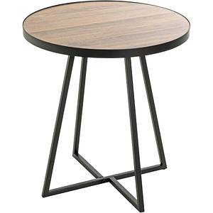HAKU Möbel Beistelltisch Holz schwarz, eiche 48,0 x 48,0 x 52,0 cm von HAKU Möbel