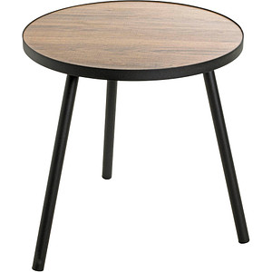 HAKU Möbel Beistelltisch schwarz, eiche 50,0 x 50,0 x 52,0 cm von HAKU Möbel