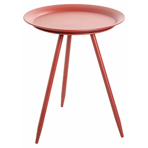 HAKU Möbel Beistelltisch Metall rot 38,0 x 38,0 x 47,0 cm von HAKU Möbel