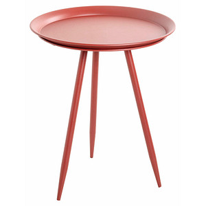 HAKU Möbel Beistelltisch Metall rot 44,0 x 44,0 x 54,0 cm von HAKU Möbel