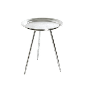 HAKU Möbel Beistelltisch Metall silber 38,0 x 38,0 x 47,0 cm von HAKU Möbel