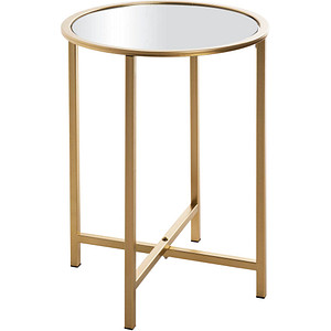 HAKU Möbel Beistelltisch Spiegel gold 39,0 x 39,0 x 53,0 cm von HAKU Möbel