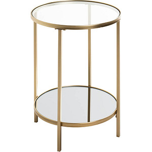 HAKU Möbel Beistelltisch Spiegel gold 39,0 x 39,0 x 55,0 cm von HAKU Möbel