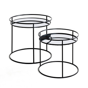 HAKU Möbel Beistelltische-Set Glas schwarz HAKU Möbel Beistelltische-Set Glas schwarz von HAKU Möbel