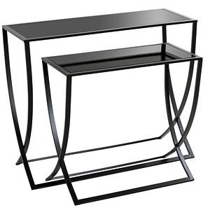 HAKU Möbel Beistelltische-Set Sicherheitsglas schwarz HAKU Möbel Beistelltische-Set Sicherheitsglas schwarz von HAKU Möbel