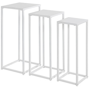 HAKU Möbel Beistelltische-Set Metall weiß von HAKU Möbel