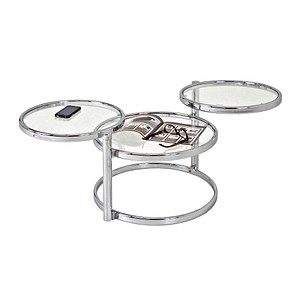 HAKU Möbel Couchtisch Glas chrom 58,0-140,0 x 50,0 x 43,0 cm HAKU Möbel Couchtisch Glas chrom 58,0-140,0 x 50,0 x 43,0 cm von HAKU Möbel