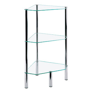 HAKU Möbel Eckregal chrom 46,0 x 32,0 x 77,0 cm HAKU Möbel Eckregal chrom 46,0 x 32,0 x 77,0 cm von HAKU Möbel