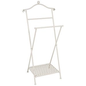 HAKU Möbel Herrendiener 81316 weiß Metall 46,0 x 98,0 cm von HAKU Möbel