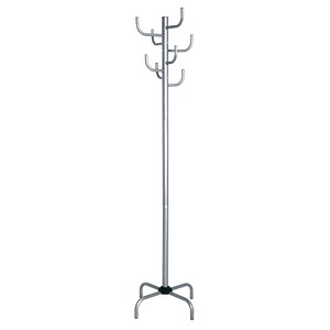 HAKU Möbel Kleiderständer 43110 silber Metall 8 Haken 37,0 x 180,0 cm von HAKU Möbel