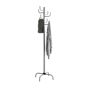 HAKU Möbel Kleiderständer 43700 grau Metall 8 Haken 37,0 x 180,0 cm von HAKU Möbel