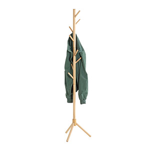 HAKU Möbel Kleiderständer 47179 braun Holz 8 Haken 43,0 x 174,0 cm von HAKU Möbel