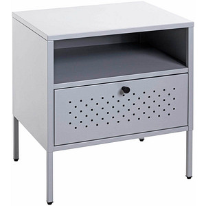 HAKU Möbel Konsole Nachttisch Metall grau 45,0 x 35,0 x 50,0 cm von HAKU Möbel