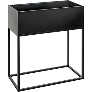 HAKU Möbel Pflanzkübel Metall schwarz rechteckig 60,0 x 70,0 cm von HAKU Möbel