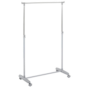 HAKU Möbel Rollgarderobe 18760 grau Metall 81,0 x 96,0-160,0 cm von HAKU Möbel