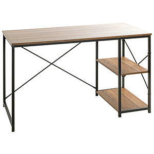 HAKU Möbel Schreibtisch schwarz, eiche rechteckig, Wangen-Gestell schwarz 120,0 x 60,0 cm HAKU Möbel Schreibtisch schwarz, eiche rechteckig, Wangen-Gestell schwarz 120,0 x 60,0 cm von HAKU Möbel