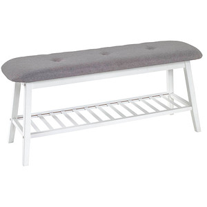 HAKU Möbel Schuhbank 18338 weiß, grau Stoff 100,0 cm HAKU Möbel Schuhbank 18338 weiß, grau Stoff 100,0 cm von HAKU Möbel