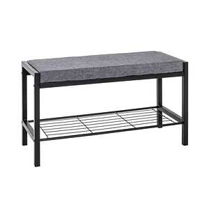 HAKU Möbel Schuhbank 18519 grau Metall 80,0 cm von HAKU Möbel