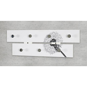 HAKU Möbel Wandgarderobe 13133 Motiv Holz 7 Haken 60,0 x 21,0 cm von HAKU Möbel