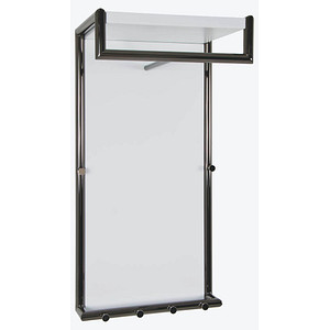 HAKU Möbel Wandgarderobe 13347 weiß Metall 6 Haken 40,0 x 80,0 cm von HAKU Möbel