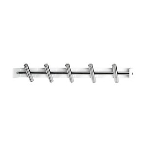 HAKU Möbel Wandgarderobe 21329 weiß Metall 5 Haken 60,0 x 10,0 cm von HAKU Möbel