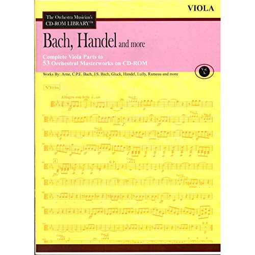 Bach, Handel and More - Band 10 CD ROM The Orchestra Musician's CD-ROM Library - Viola von HAL LEONARD