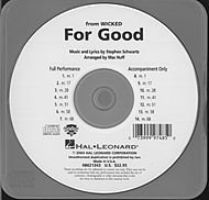 For Good - ShowTrax CD For Good - ShowTrax CD von HAL LEONARD