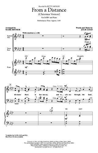 From A Distance - Choir - CD From A Distance - Choir - CD von HAL LEONARD