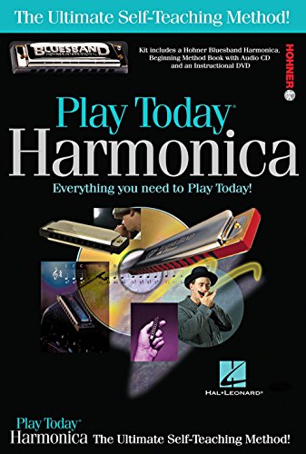 Hal Leonard 703707 Play Harmonica Today Complete Kit with Book/CD/DVD/Hohner Bluesband Harmonica von Hal Leonard