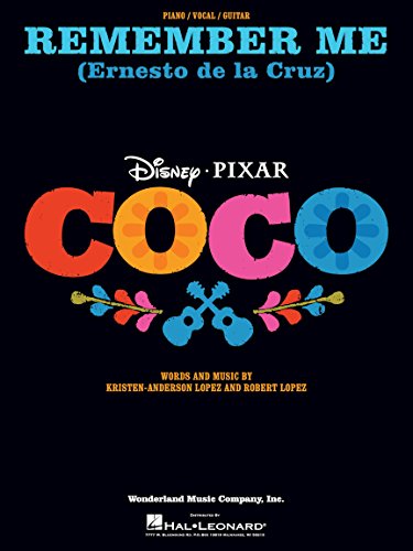 Remember Me (Ernesto de la Cruz) aus dem Film Coco – PIANO/VOCAL/Guitar Noten Single von HAL LEONARD