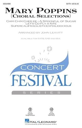 Richard Sherman-Mary Poppins (Choral Selections)-ShowTrax CD-CD von HAL LEONARD