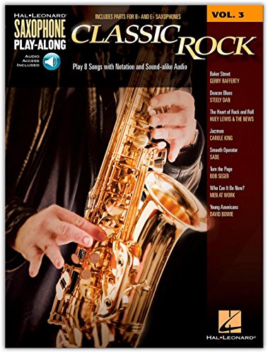 Saxophone Play-Along Volume 3: Classic Rock (Book/CD) von HAL LEONARD